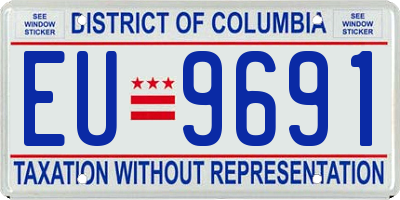 DC license plate EU9691