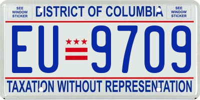 DC license plate EU9709