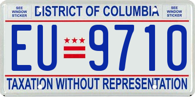 DC license plate EU9710