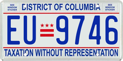 DC license plate EU9746