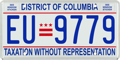DC license plate EU9779