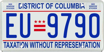 DC license plate EU9790