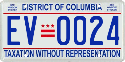 DC license plate EV0024