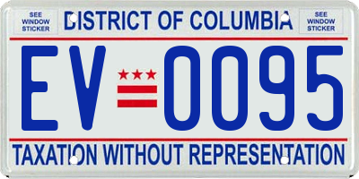 DC license plate EV0095