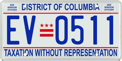 DC license plate EV0511