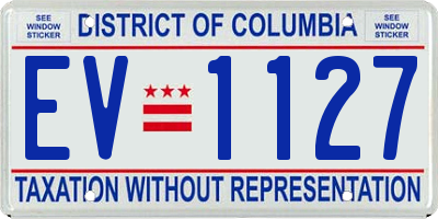 DC license plate EV1127