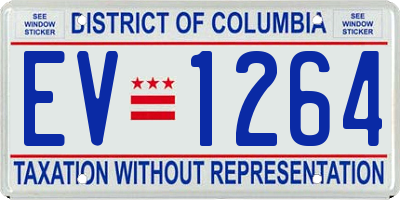DC license plate EV1264