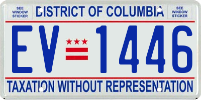 DC license plate EV1446