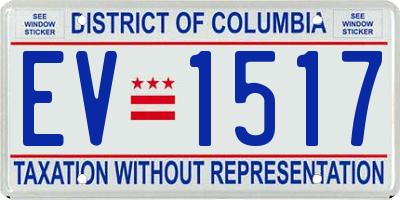 DC license plate EV1517