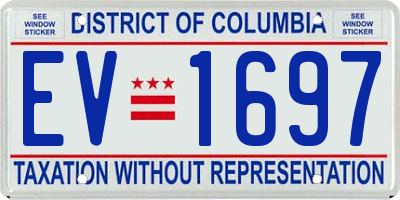 DC license plate EV1697