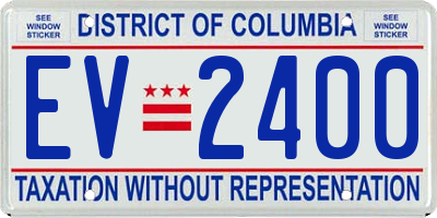 DC license plate EV2400