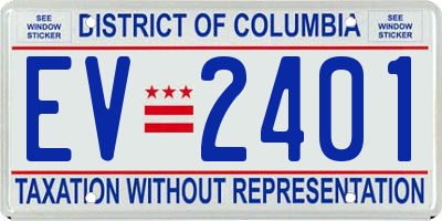 DC license plate EV2401
