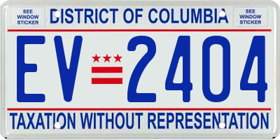 DC license plate EV2404