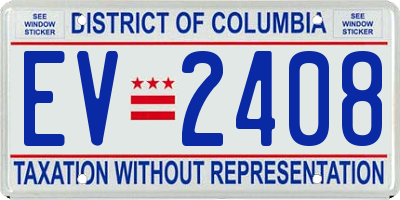DC license plate EV2408