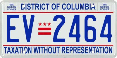 DC license plate EV2464