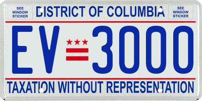 DC license plate EV3000
