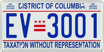 DC license plate EV3001