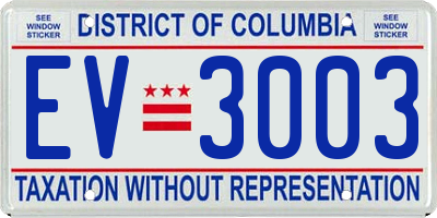 DC license plate EV3003