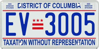 DC license plate EV3005