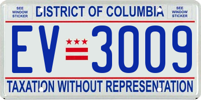 DC license plate EV3009