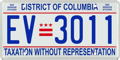 DC license plate EV3011