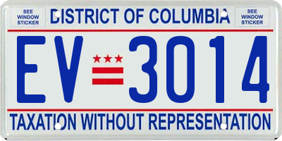 DC license plate EV3014