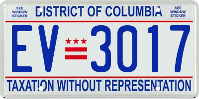 DC license plate EV3017