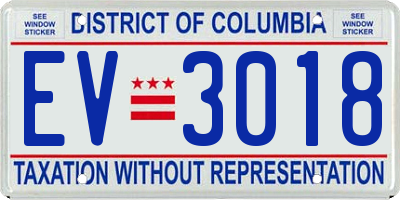 DC license plate EV3018