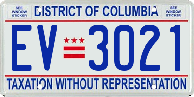 DC license plate EV3021