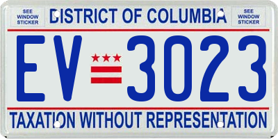 DC license plate EV3023