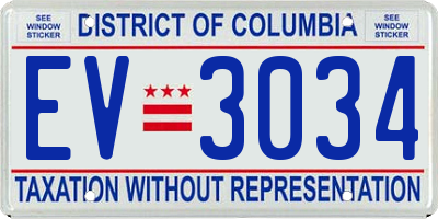 DC license plate EV3034