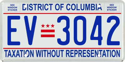 DC license plate EV3042