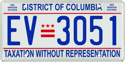 DC license plate EV3051