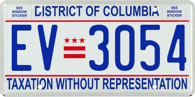DC license plate EV3054