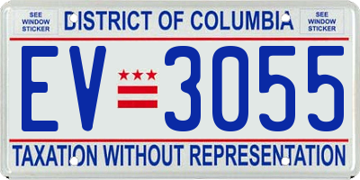 DC license plate EV3055