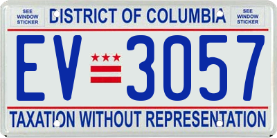 DC license plate EV3057