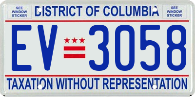 DC license plate EV3058