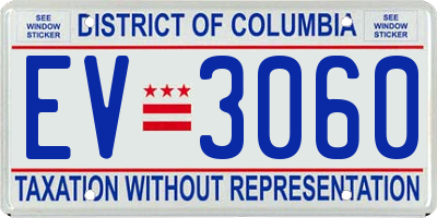 DC license plate EV3060