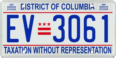 DC license plate EV3061