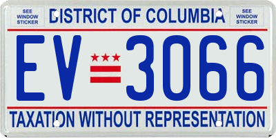 DC license plate EV3066