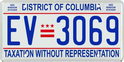 DC license plate EV3069