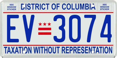 DC license plate EV3074