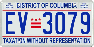 DC license plate EV3079