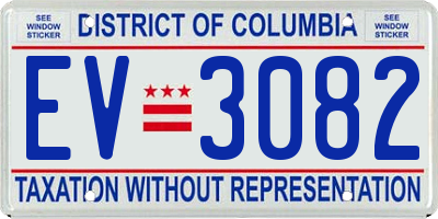 DC license plate EV3082