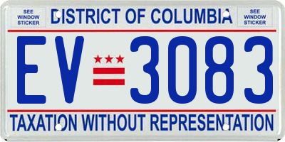 DC license plate EV3083