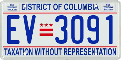 DC license plate EV3091