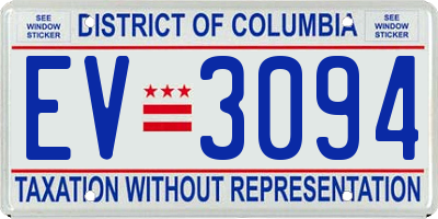DC license plate EV3094