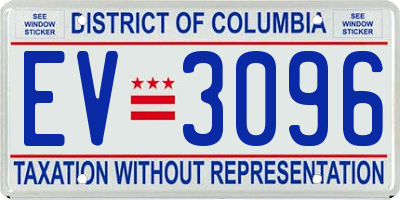 DC license plate EV3096
