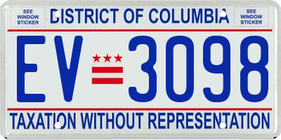 DC license plate EV3098