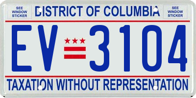 DC license plate EV3104